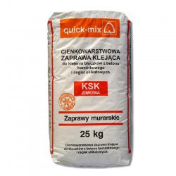 Quick -mix - lepicí malta KSK Zimowa na pórobetonové tvárnice a silikátové cihly