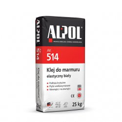 Alpol - bílé AK 514 flexibilní mramorové lepidlo