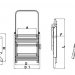 Drabex - hliníková skládací stolička s madlem TP 8020P